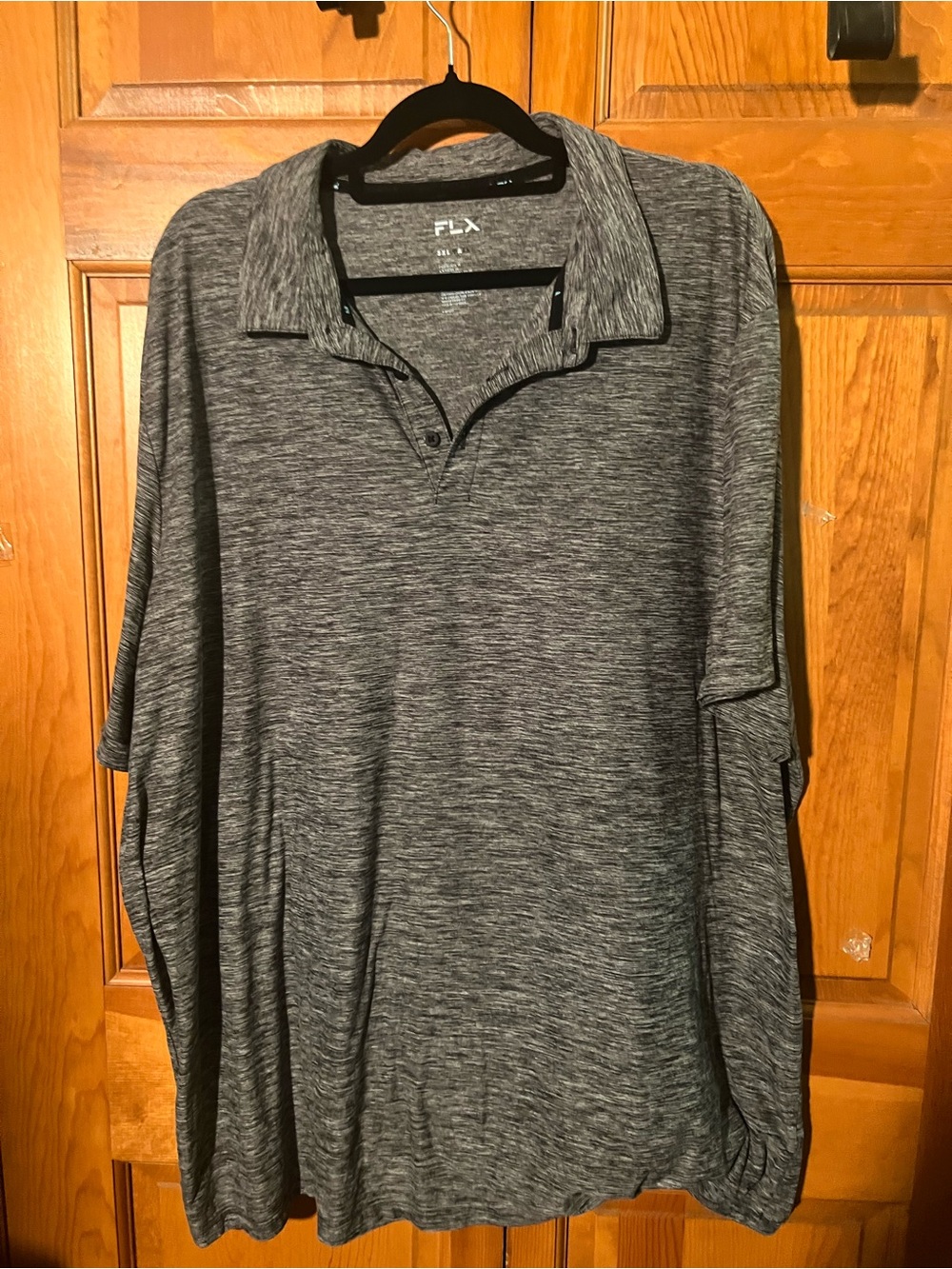 FLX Men's Heather Gray Performance Polo